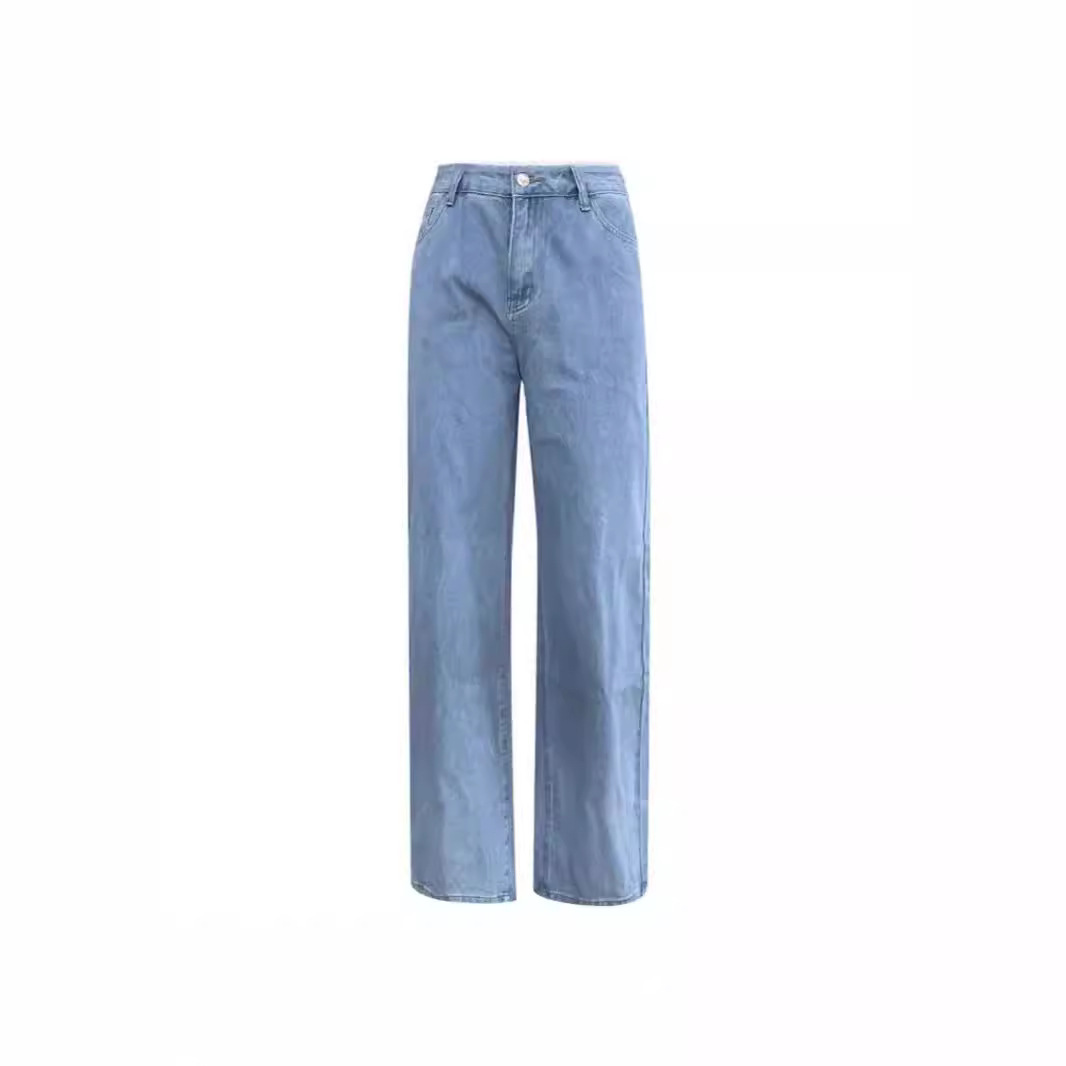 Casual Retro Loose Denim Trousers Women - Image 5