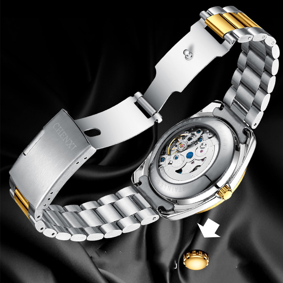Men's Hand Waterproof Sun Moon And Stars Automatic Hollow Mechanical Watch - Image 8