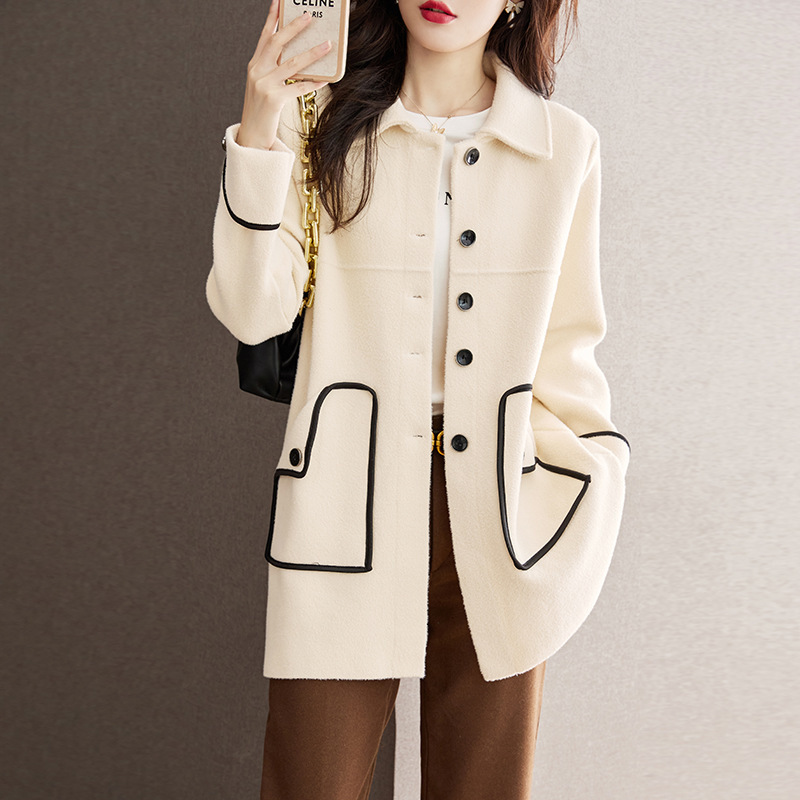 Autumn And Winter Plus Size Women's Woolen Coat - Image 8