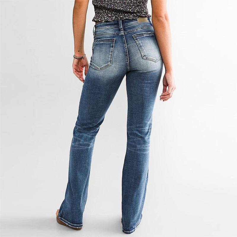 European And American Ladies Jeans Temperament Wild Washed Casual Pants - Image 3