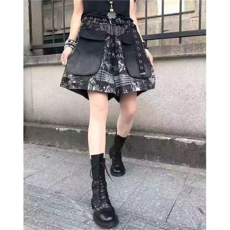 Elastic Waist Retro Loose Versatile Shorts – Bild 5