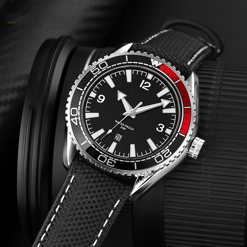 Men's Leather Belt Watch Men's Waterproof Calendar – Bild 10