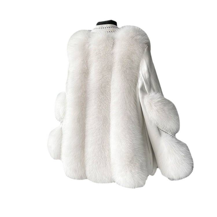 Loose Fashionable Warm Mid-length Fur Coat - Image 5