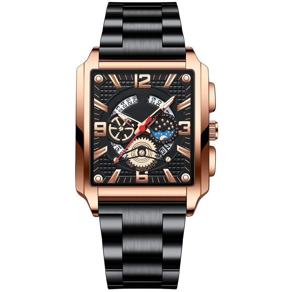 Men's Vintage Square Calendar Waterproof Luminous — изображение 2