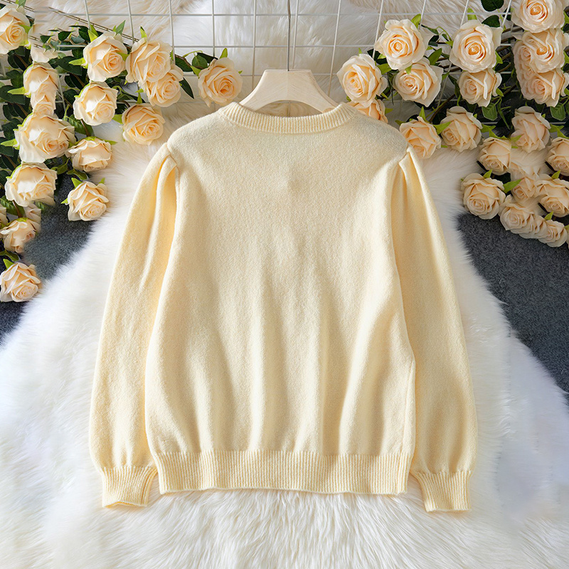 Women's 2025 Trendy Cardigan Sweater Long Sleeve Open Front, Button Down Jacket Style Fall Knitwear - Image 6