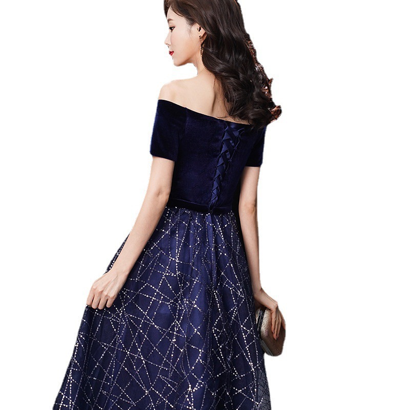 New One-Shoulder Slim Fit Temperament Long Costumes - Image 6