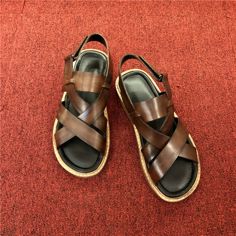 Summer Genuine Leather Casual Sandals Men – Bild 3