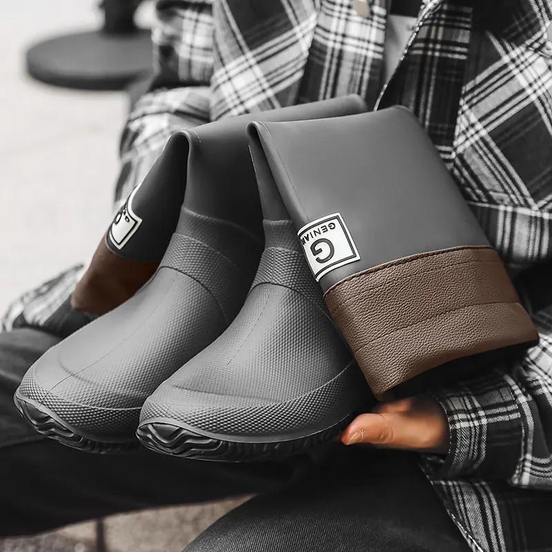 Men's And Women's High Non-slip Wear-resistant Rain Boots - Image 4