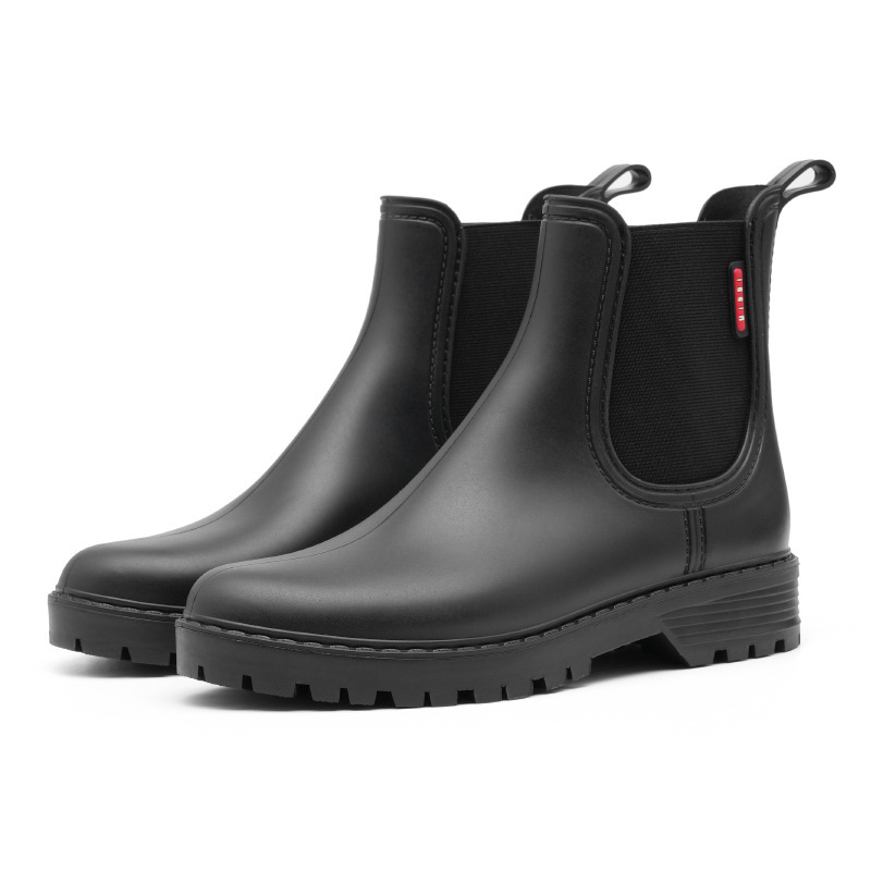 Ladies' Short Chelsea Lightweight Non-slip Low-top Rain Boots - Image 4