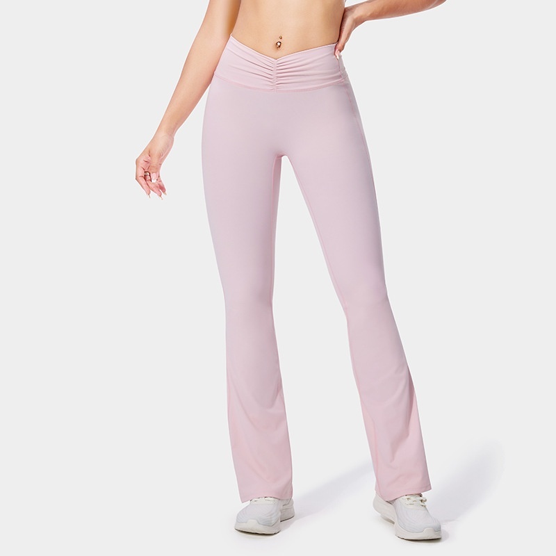 Fitness Pants Women's No Embarrassment Line Stretch Yoga Pants Tight Bootcut Pants — изображение 6