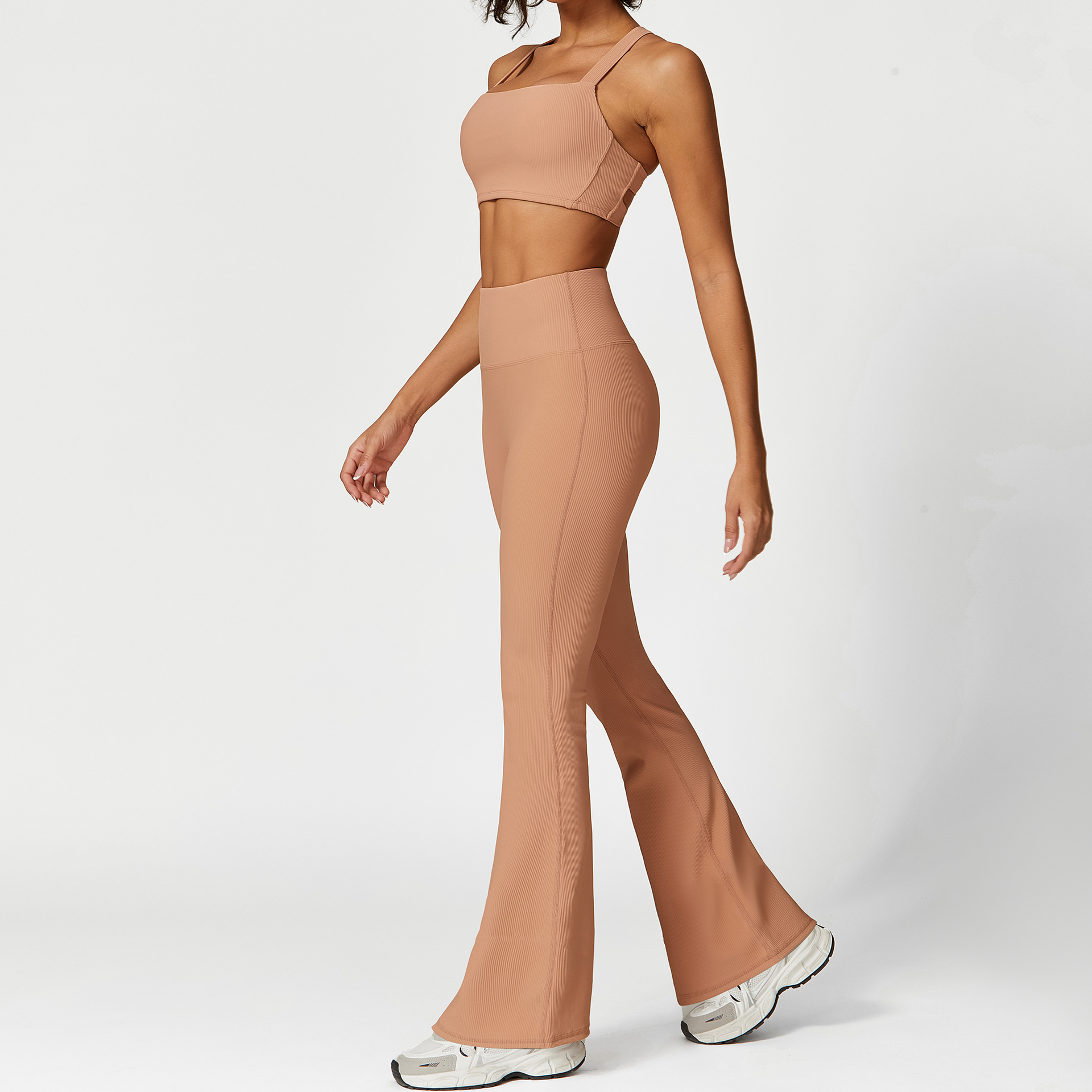 Sports Underwear Yoga Pants Loose Drawstring Long Sleeve Yoga Wear Suit - Image 3