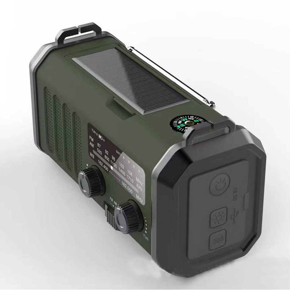 The New Solar Hand Crank Radio 10000mAh Emergency Cell Phone Charging Reading Light - Image 5