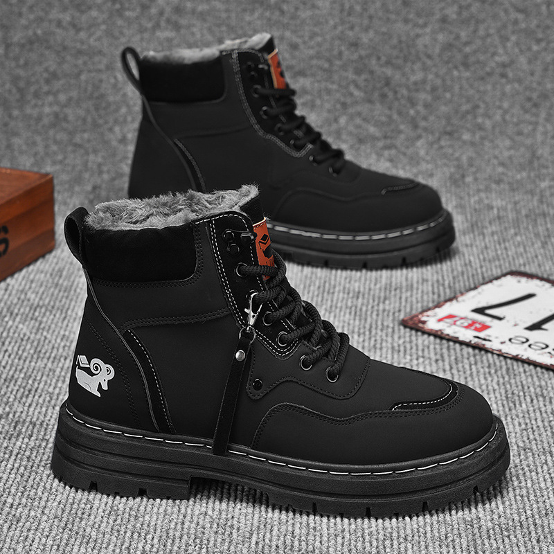 Men's Fashion British Style High-top Martin Boots - Image 4