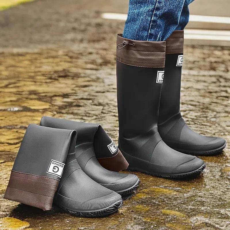 Men's And Women's High Non-slip Wear-resistant Rain Boots - Image 3