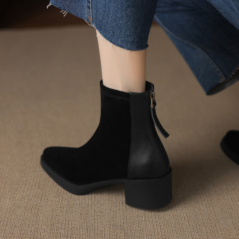 Fashion Personality Suede Booties Women - Image 3