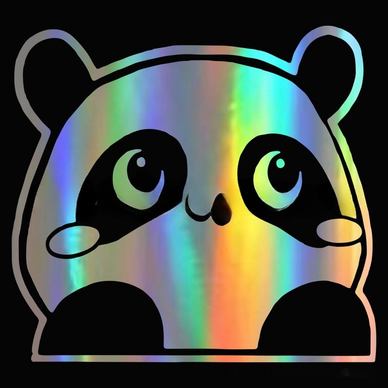 Peeking Panda Automobile Sticker Vinyl Creative Decal Cute Panda Car Accessories — изображение 7