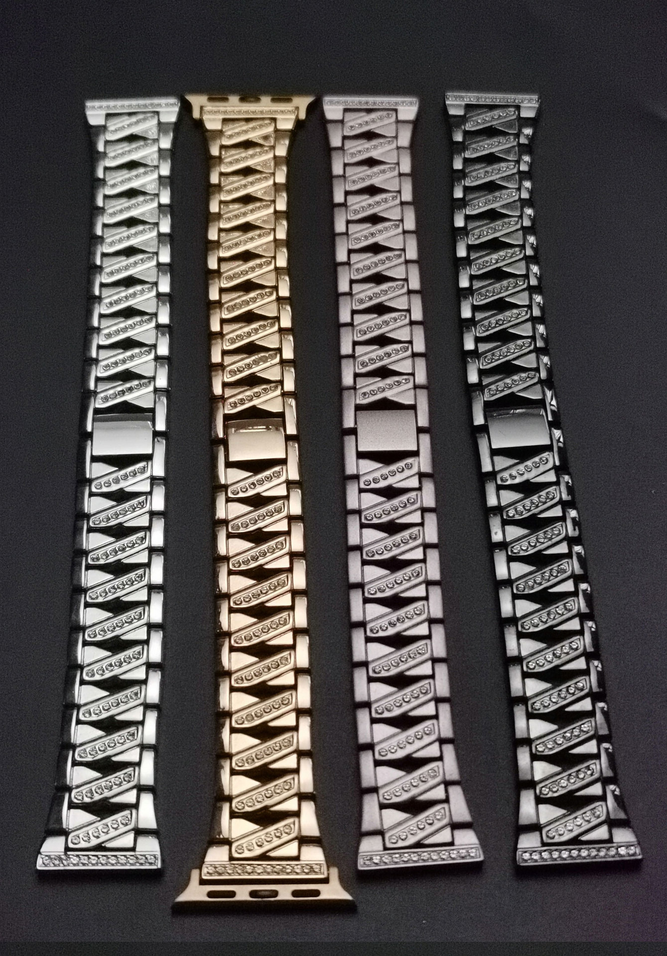 Compatible with Apple , Fashion Atmosphere Metal Diamond Watch Band – Bild 4