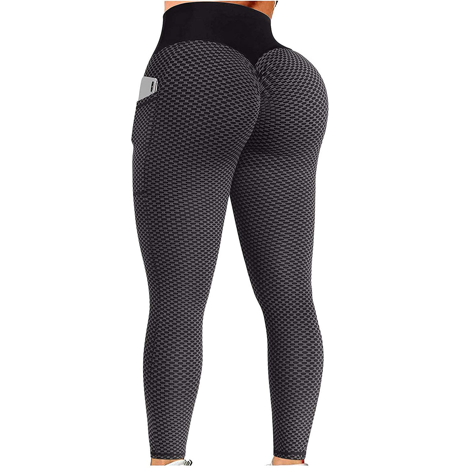 Honeycomb Peach Hip Fitness Yoga Pants — изображение 4