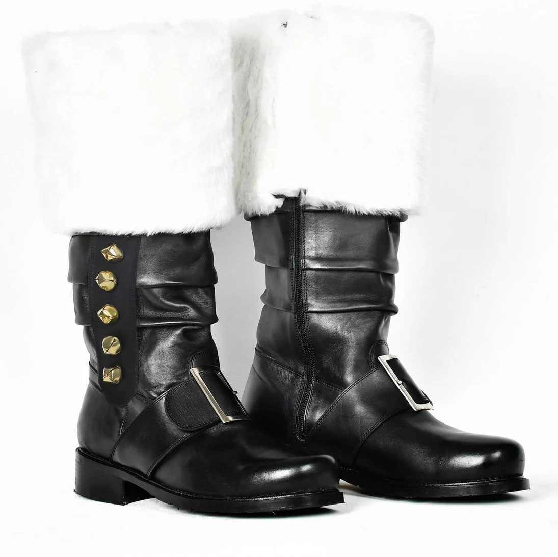Renaissance Christmas Old Man Leather Boots - Image 5