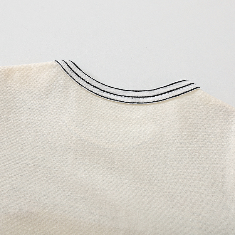 Cartoon Bear Print Baby Short Sleeve Rompers - Image 7