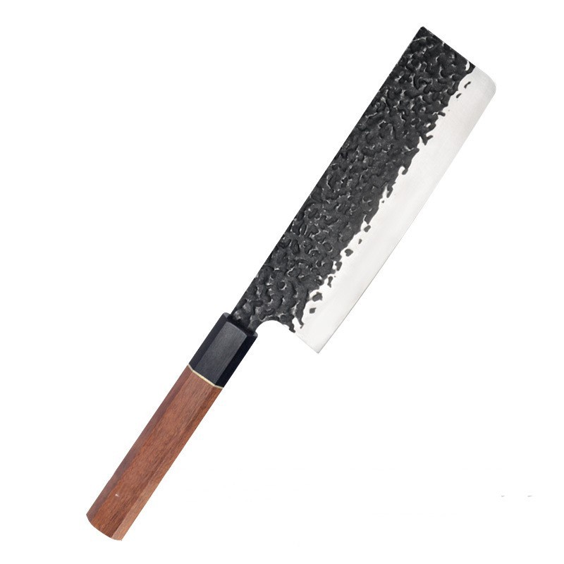 Forged Hammer Pattern Octagonal Handle Multi-purpose Knife For Cooking - Image 5