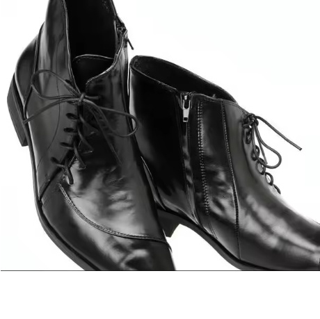 Light Luxury New Korean Style Men's Pointed Leather Boots - Image 7