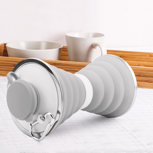 500ML Silicone Water Bottle Cup Foldable Leak Proof Portable Sports Travel Water Bottles For Outdoor Travel Gym Hiking Reuseable Kitchen Gadgets — изображение 7