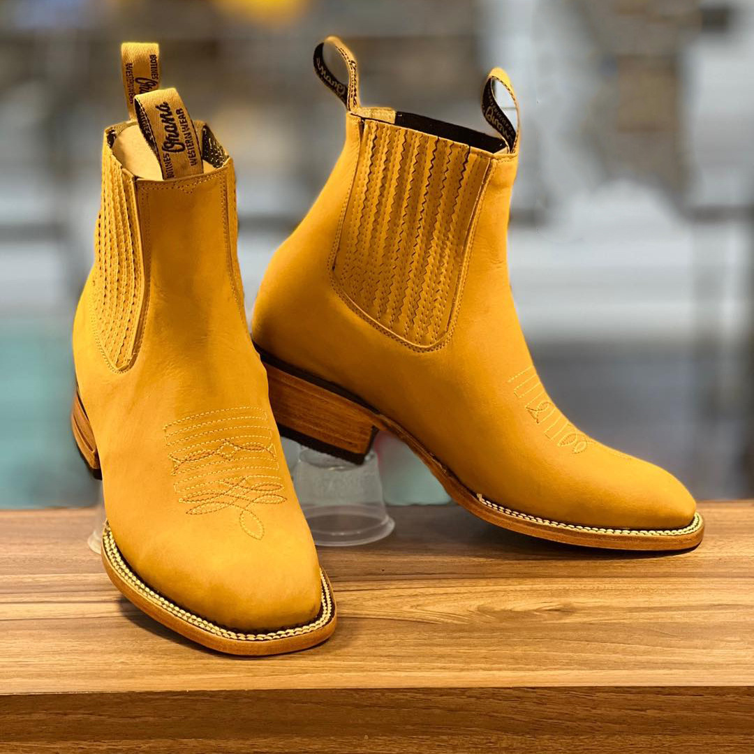 New European And American Embroidered Sleeve Chelsea Martin Boots Men's - Image 2