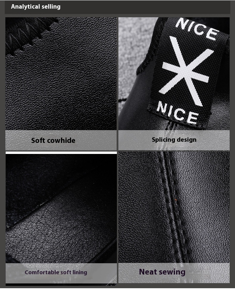 Toed First Layer Cowhide Sandals Men's Bag Heel Side Empty Leather Beach Non-slip Wear-resistant - Image 5