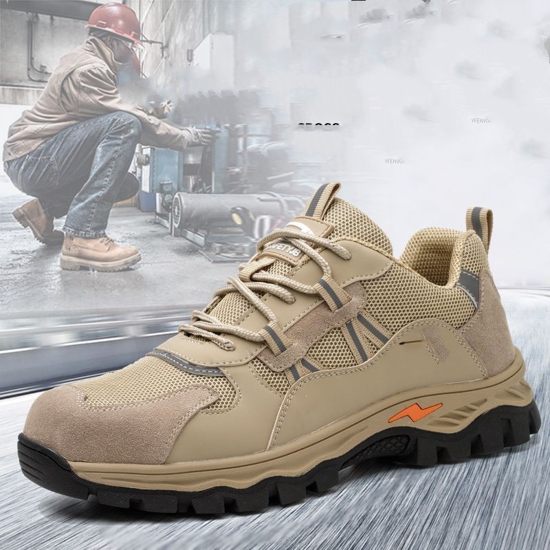 Anti Slip Steel Toe Work Shoes On Construction Sites – Bild 5