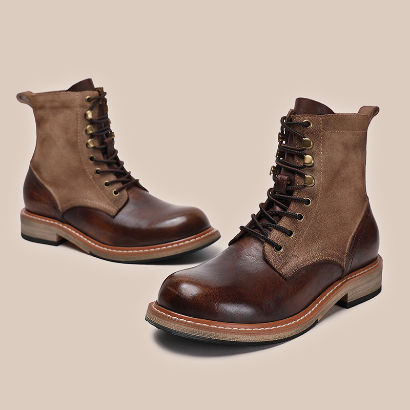 Spring And Autumn Retro Antique Thickened Martin Boots - Image 3