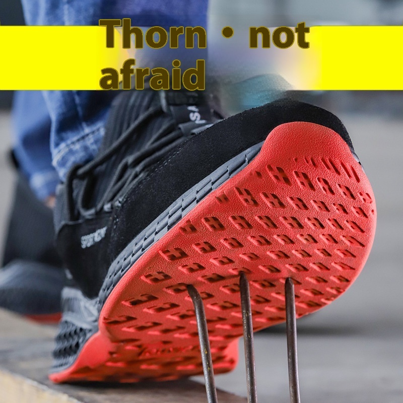 Labor Protection Shoes Anti-smashing And Anti-stab Safety Shoes Non-slip Comfortable Comfortable Protective Footwear Work Shoes - Image 5