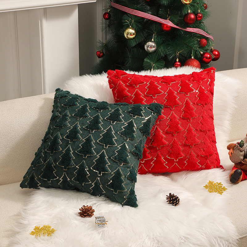 Holiday Ornament Pillow Bedroom Bedside Plush Pillowcase - Image 2