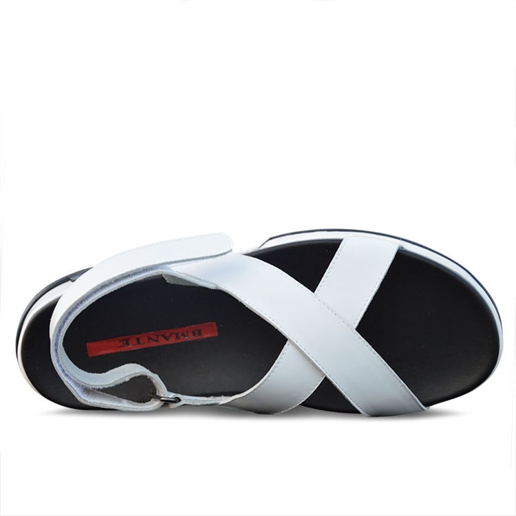 Korean Casual Men's Sandals Genuine Leather Elevator Beach - Image 3