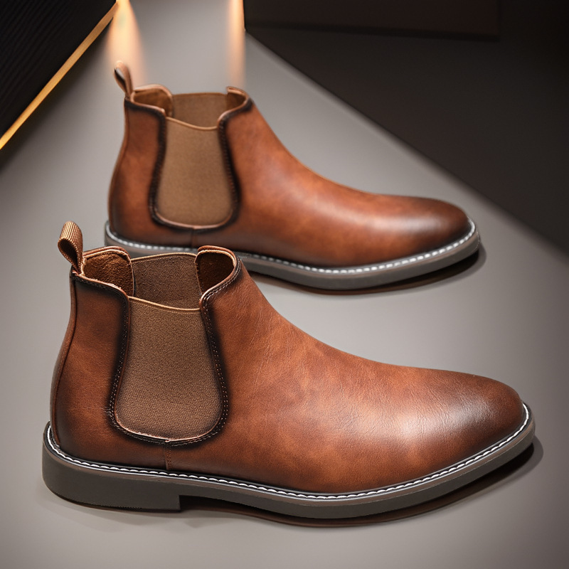 All-matching British Retro Chelsea Boots Men's Shoes - Image 2