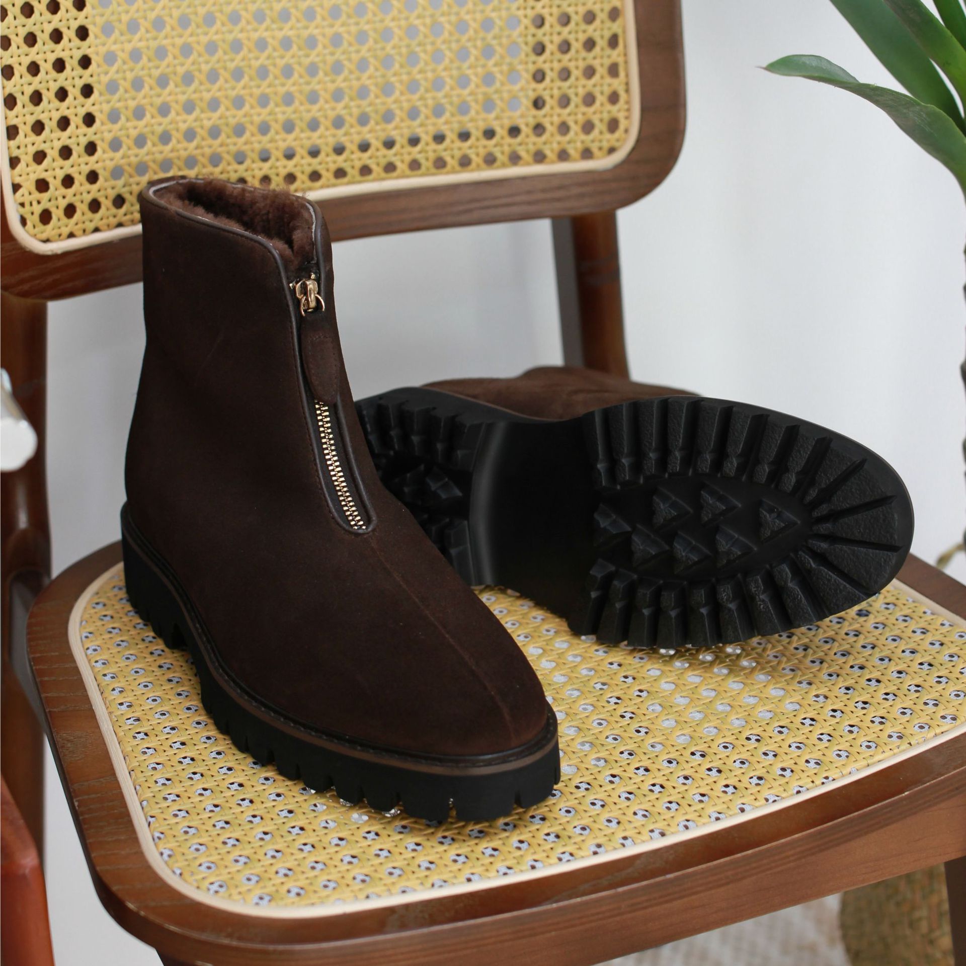 British Thick Height Increasing Snow Boots Platform Boots — изображение 2