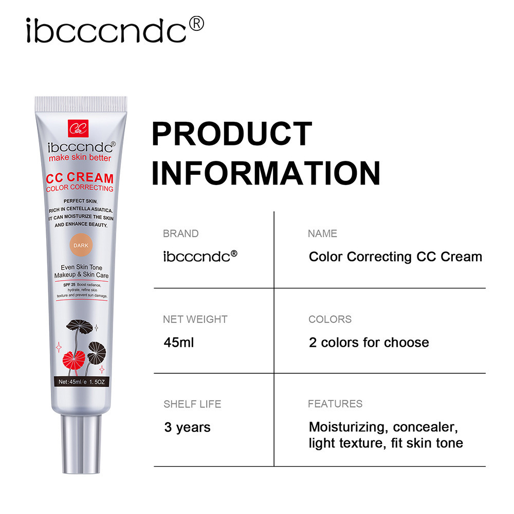 Moisturizing Correcting CC Cream Waterproof Anti-sweat Makeup Before Concealer Lasting Women Makeup Protect Skin Erborian Make - Image 7