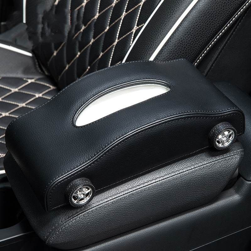 Car Tissue Box Car Interior Supplies Multifunctional Creative Temporary Stop Sign - Image 2