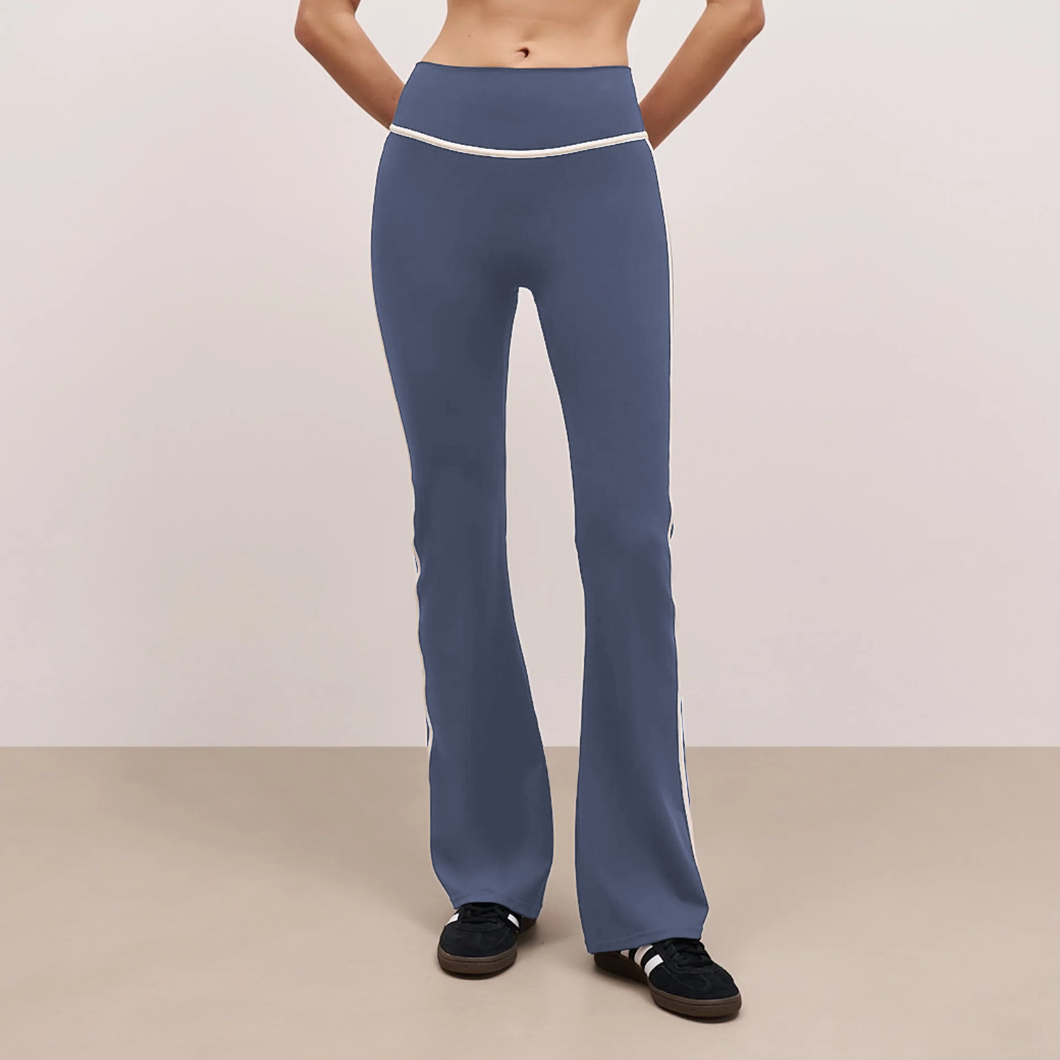 Yoga Pants Nude Feel Fitness Exercise Bell-bottom Pants – Bild 7