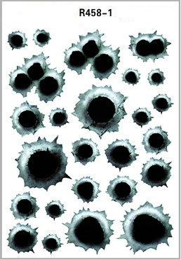 Simulation Bullet Hole Scratches Cover Decorative Car Stickers Cracks Modified 3d Creative Waterproof — изображение 8