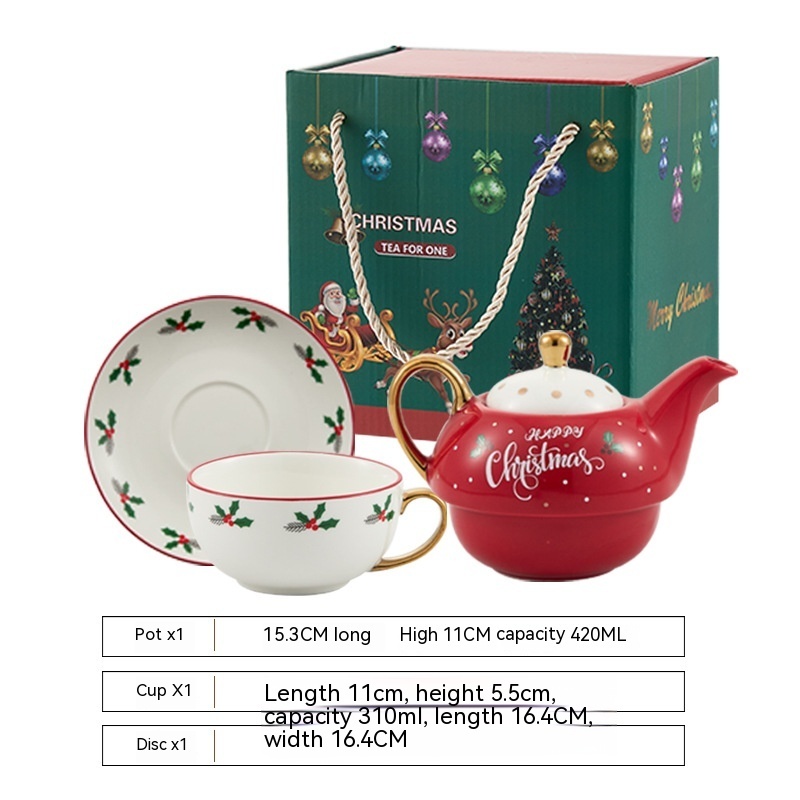 Ins Christmas Ceramic Cup Dish Kitchen Gadgets - Image 5