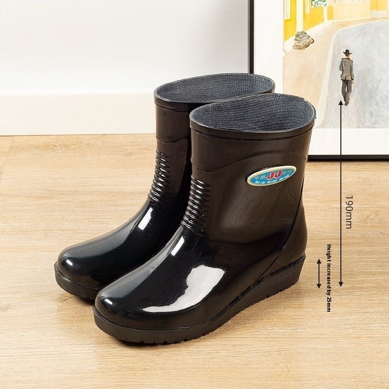 Women's Casual Rain Boots Middle Tube Non-slip - Image 9
