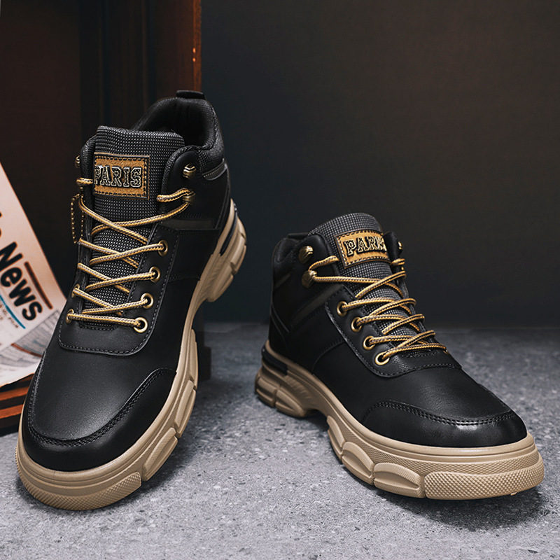 Outdoor British Style Classic Fashion Work Shoes Outdoor Motorcycle Shoes - Image 7