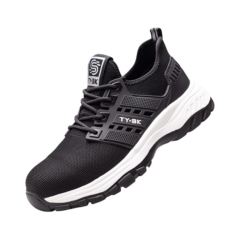 Men's Flyknit Safety Shoes Anti-smashing Breathable - Image 5