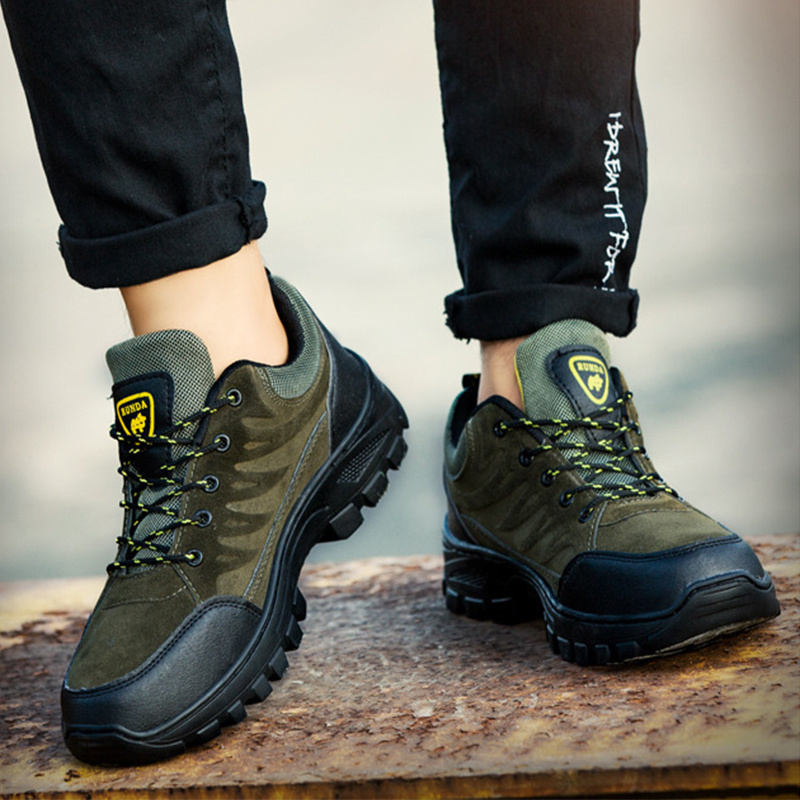 Men's Hiking Work Shoes Casual Breathable Lace-up Sneakers Outdoor Running Sports Shoes – Bild 2