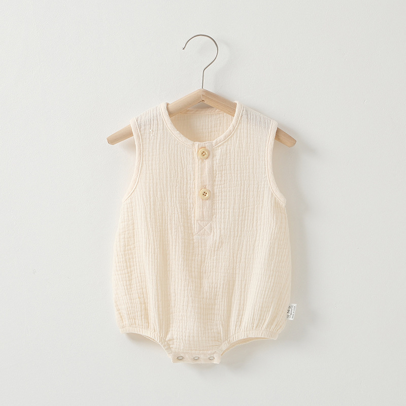 Baby Summer Thin Cotton Gauze Romper – Bild 2