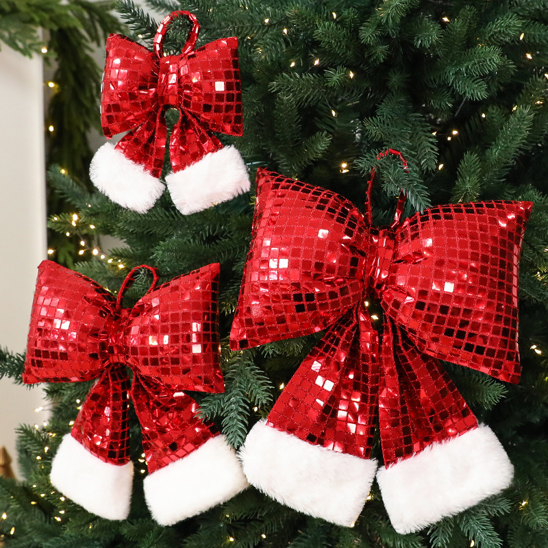 Mirror Bow Christmas Tree Decoration - Image 3