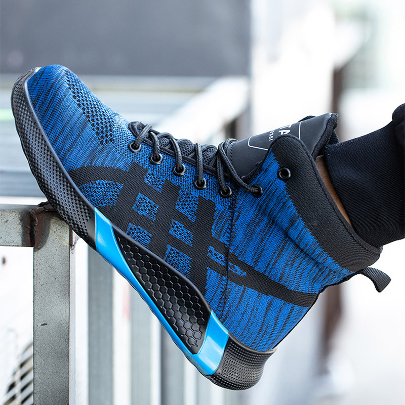 Winter Plush Boots Men Labor Protection Anti-smash Anti-puncture Work Shoes Warm Thickened Breathable Lace-up Safety Shoes - Image 7