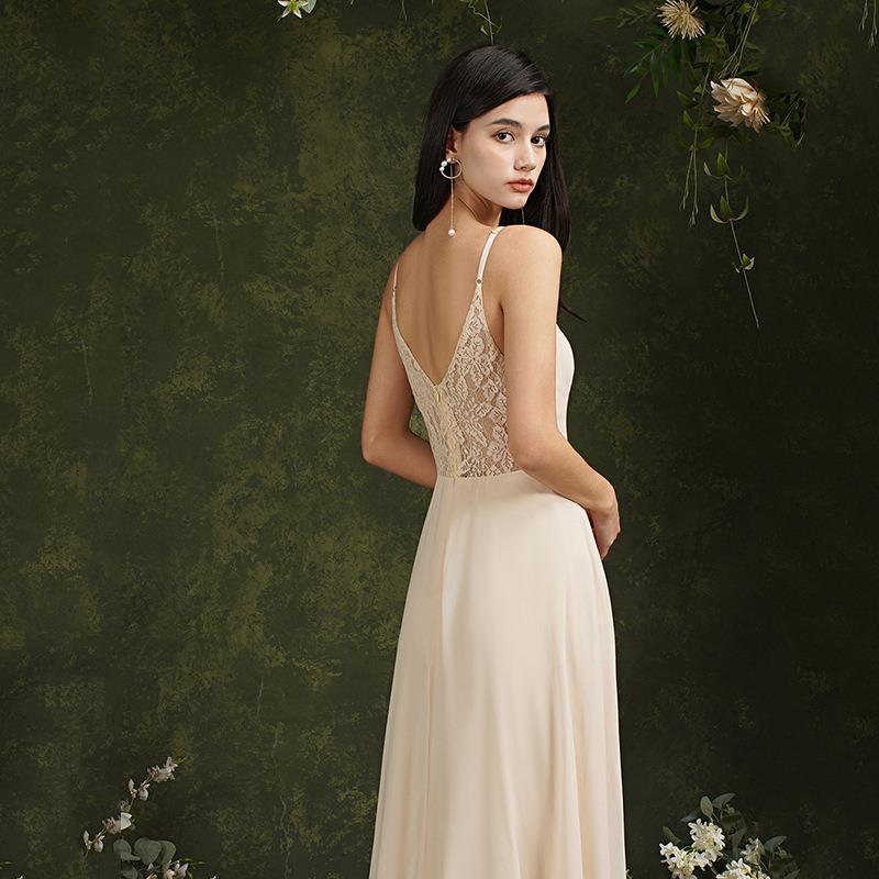 Spring New Banquet Stage Party European And American Deep V Dress – Bild 4