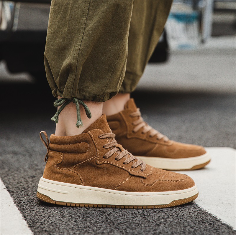 Men's Retro Workwear Mid-Top Martin Boots - Image 4